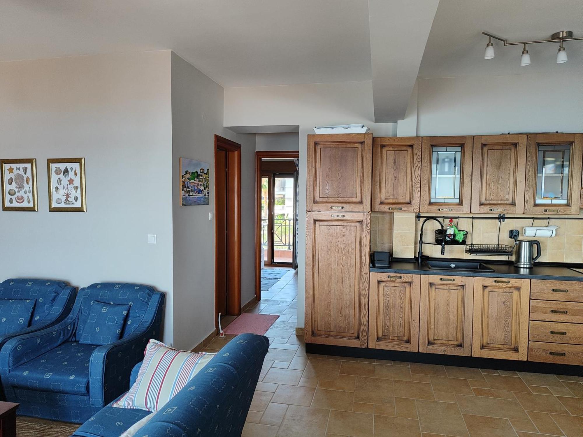 Navy Blue Appartement Nea Skioni Buitenkant foto