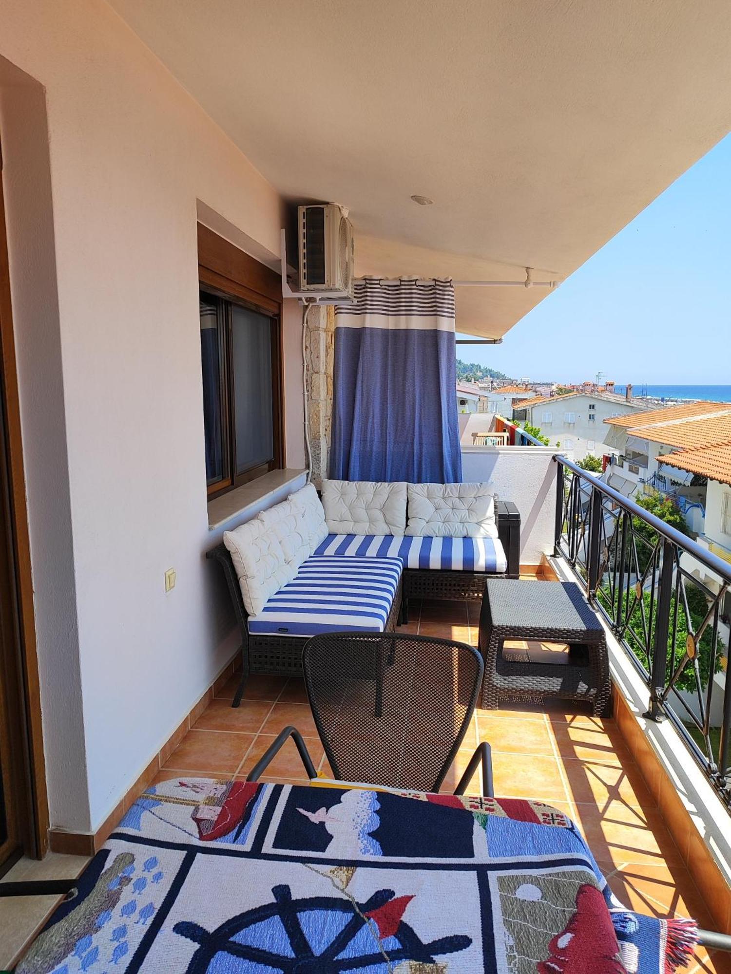 Navy Blue Appartement Nea Skioni Buitenkant foto