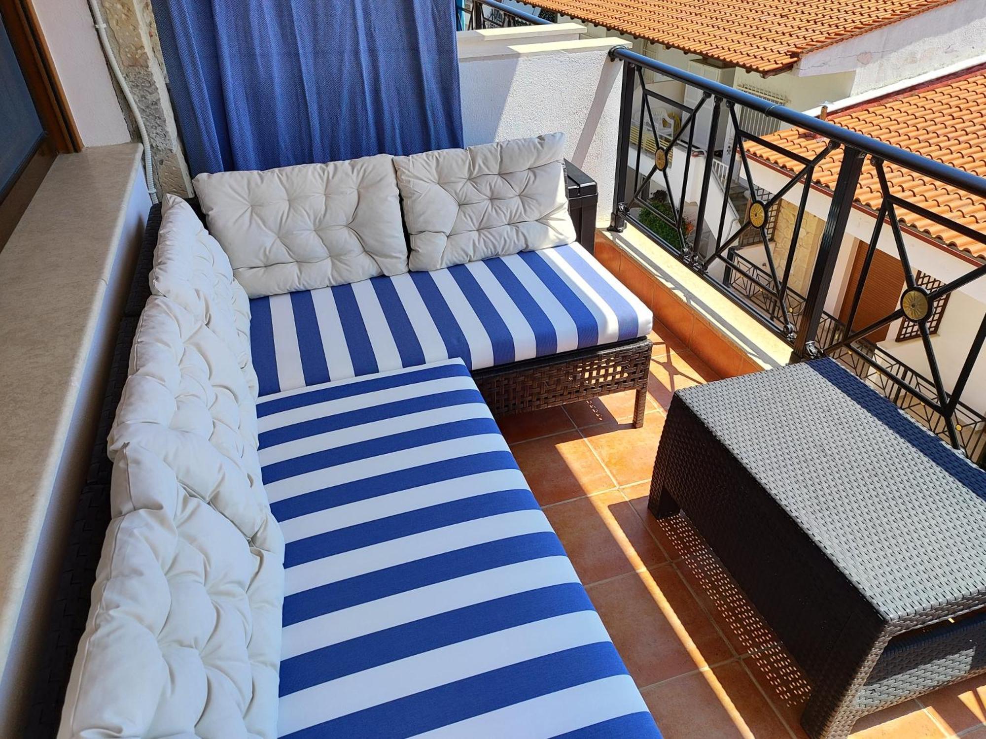 Navy Blue Appartement Nea Skioni Buitenkant foto